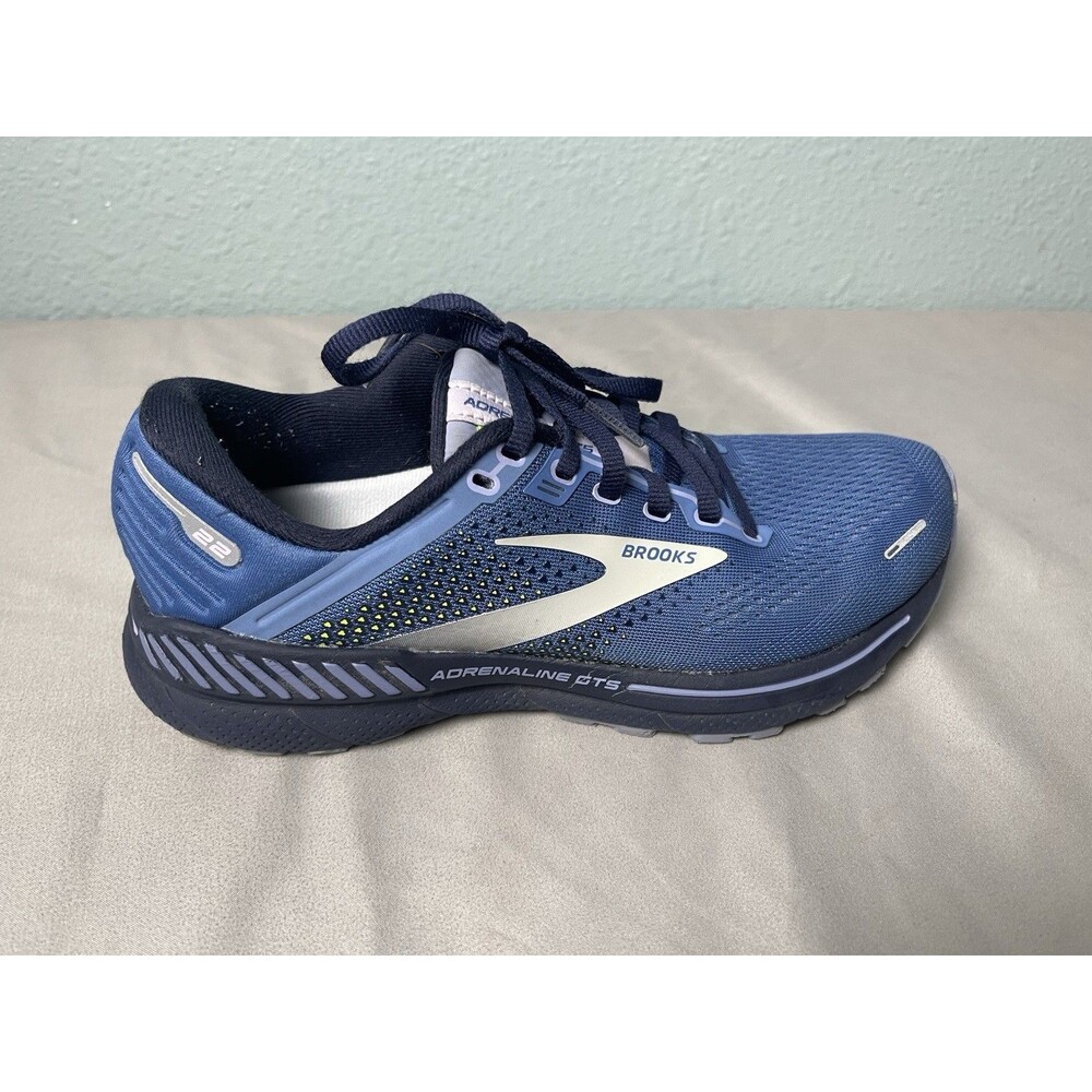 Brooks Adrenaline GTS 22 Running Shoes Blue Women's 7 B Medium - Picture 4 of 10